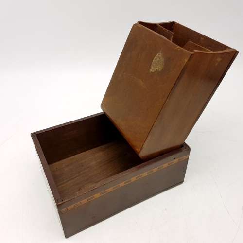 RARE!!! Antique Wood Inlayed Card Players Box!!!