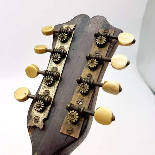 RARE!!! Antique Mandolin with Wood and Mother of Pearl Inlay By Luigi Rosario Napoli 1890