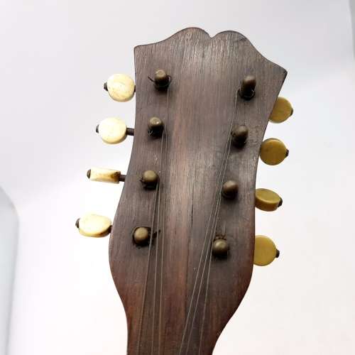 RARE!!! Antique Mandolin with Wood and Mother of Pearl Inlay By Luigi Rosario Napoli 1890