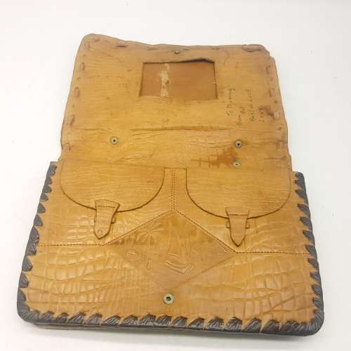 Antique Egyptian Leather Document Carry Case