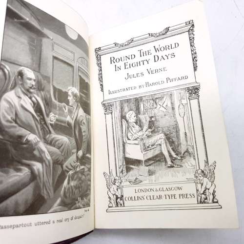RARE!!! 1925 Leather Bound "Round the World in Eighty Days" - Verne (Fantastic Condition)