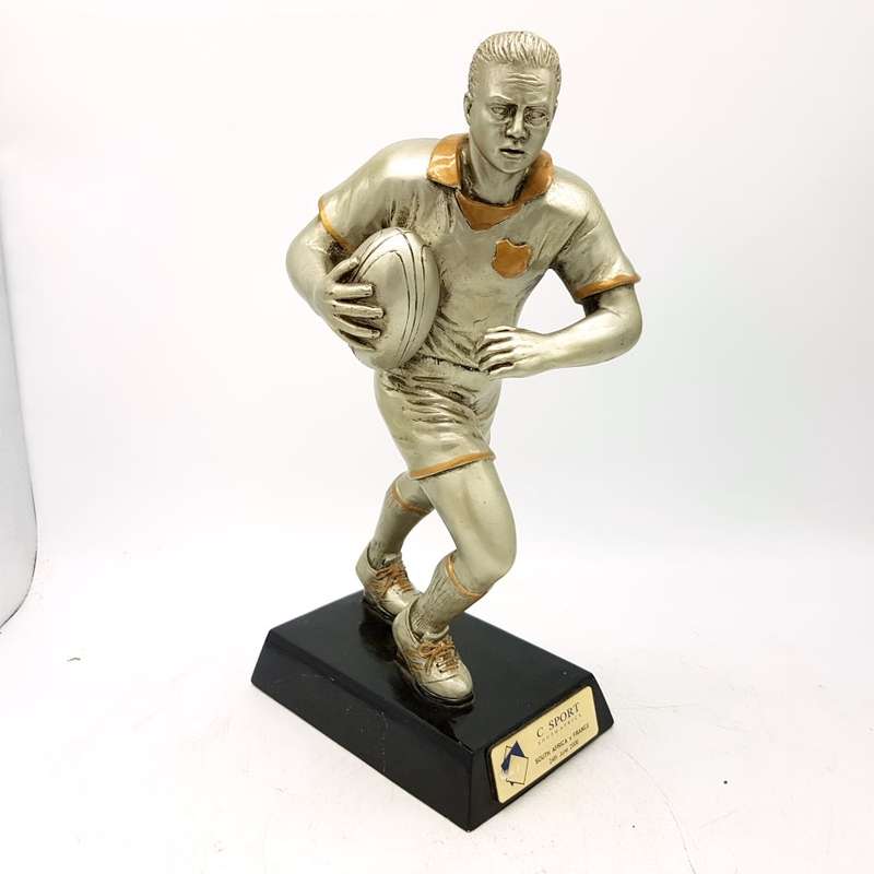Large Original SA Versus France Rugby Player Trophy!!!