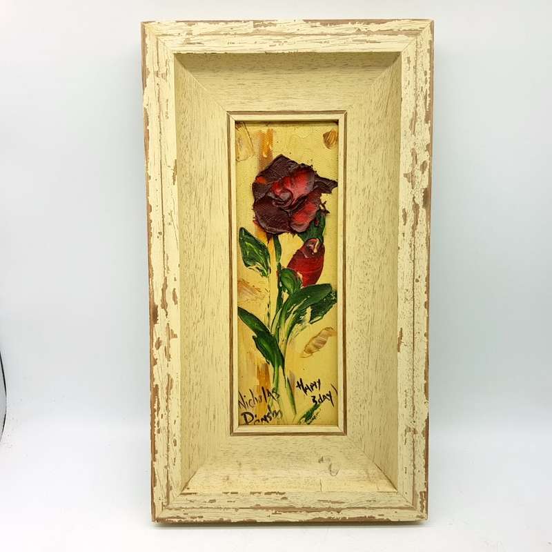 Original Nicolas Prinsloo Oil On Board "Happy Birthday"