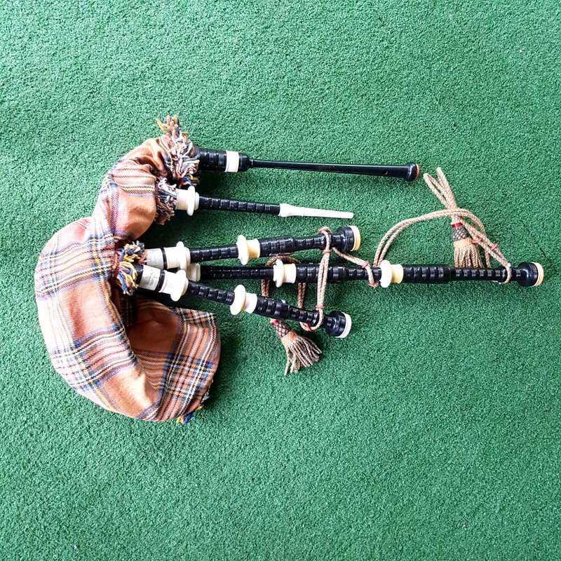 Original Vintage Bagpipes - Skin Still Inflates!!!