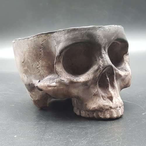 Original Ceramic Skull Planter!!!
