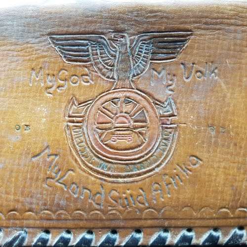RARE!!! Vintage Hand Crafted Leather Africana Wallet!!!