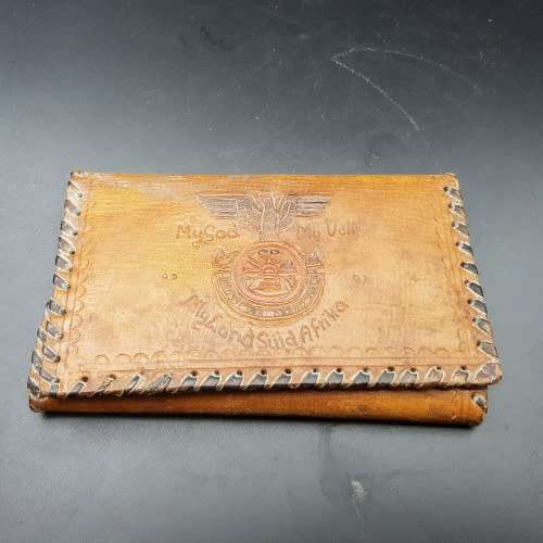 RARE!!! Vintage Hand Crafted Leather Africana Wallet!!!