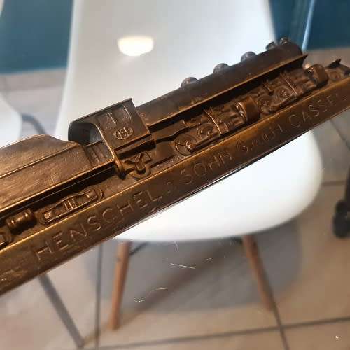 RARE!!! 1930's  Bronze LOCOMOTIVE HENSCHEL & SOHN A.G. KASSEL (Value R17000)