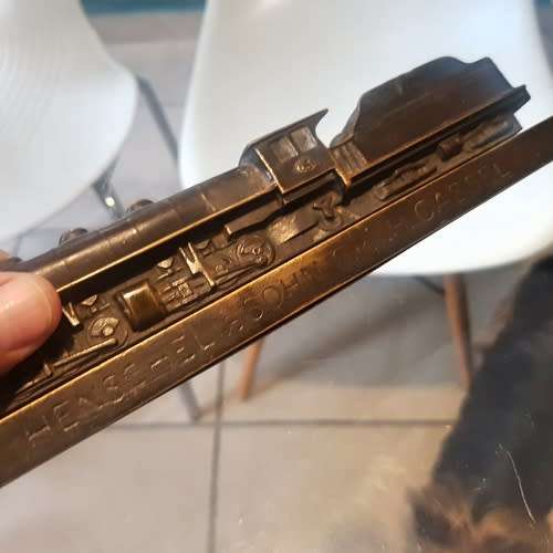 RARE!!! 1930's  Bronze LOCOMOTIVE HENSCHEL & SOHN A.G. KASSEL (Value R17000)