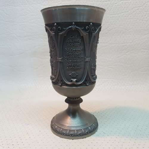 Highly Detailed Pewter Goblet