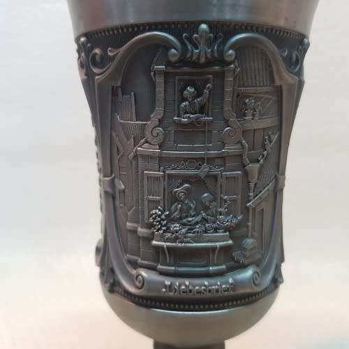 Highly Detailed Pewter Goblet