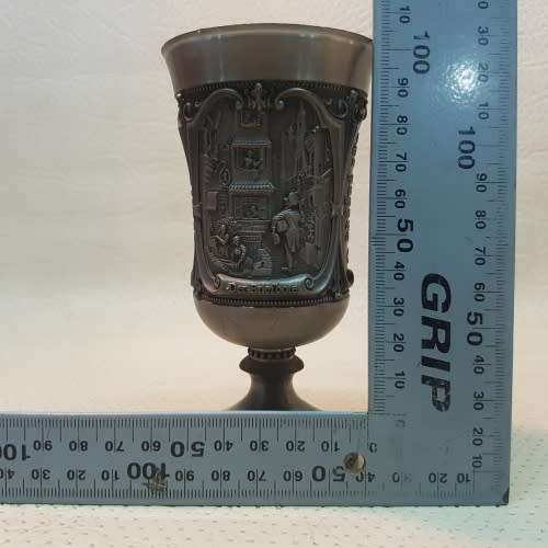 Highly Detailed Pewter Goblet