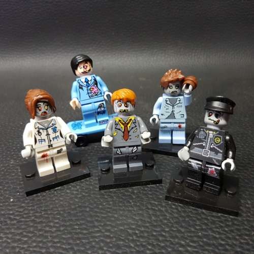 Zombi Lego Styled Character Collection (Bid for All 5)