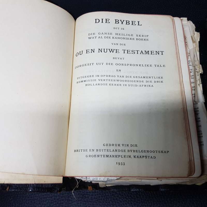 RARE Bible Collection!!! 1933, 1934 and 1935 "Die Bybel" (Bid for all)