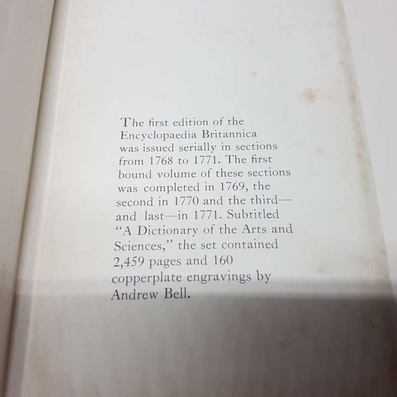 RARE!!! Encyclopedia Britannica First Edition Replica Set of the original 1768!!!!