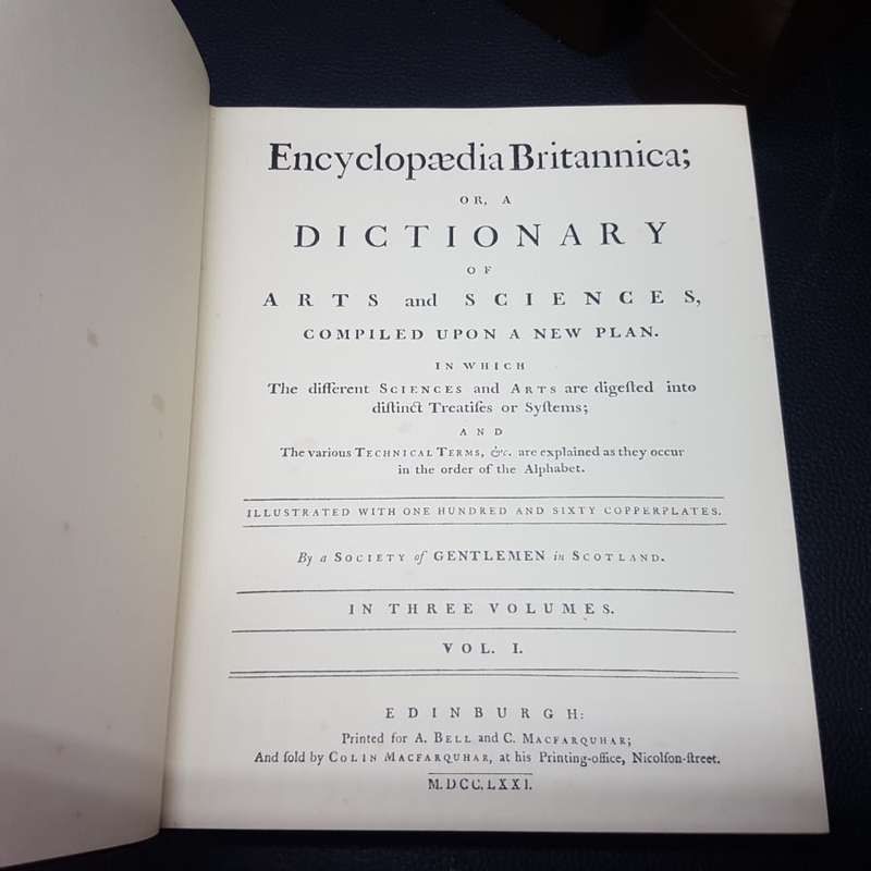 RARE!!! Encyclopedia Britannica First Edition Replica Set of the original 1768!!!!