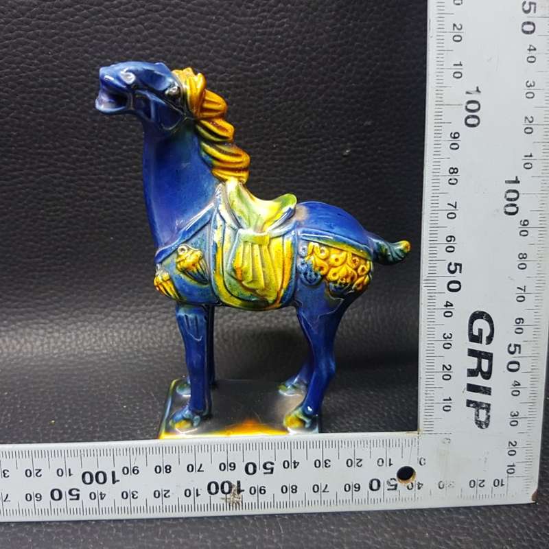 Original Glazed Porcelain Oriental Horse