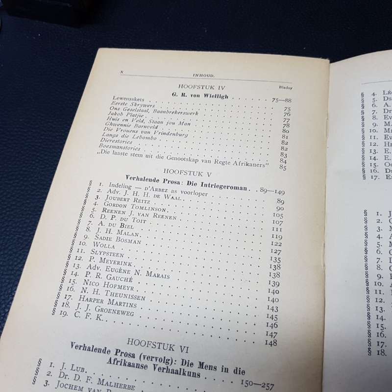 1927 Second Edition " Die Prosa van die Twede Afrikaanse Beweging" by PC Schoonees