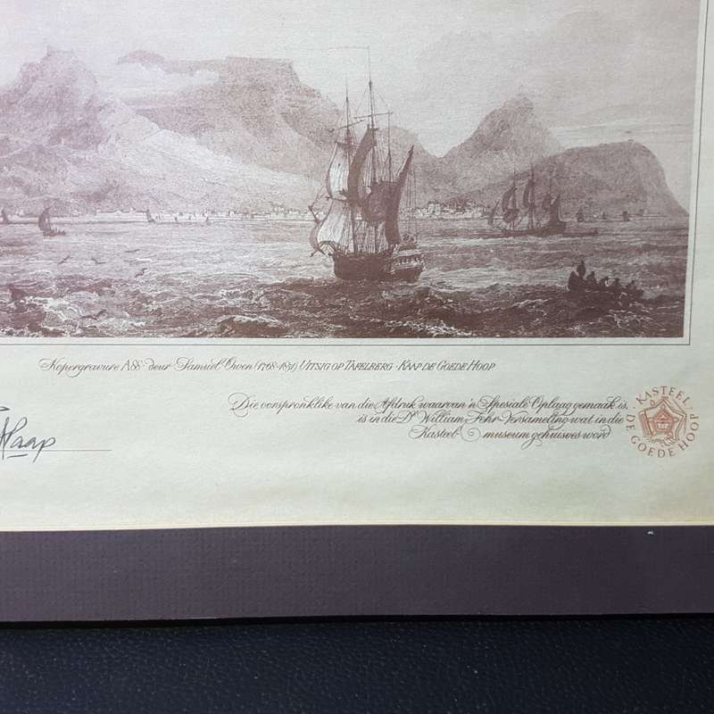 Three Ships Whisky Maritime Collection 183/300 Copperplate Print 1769-1831