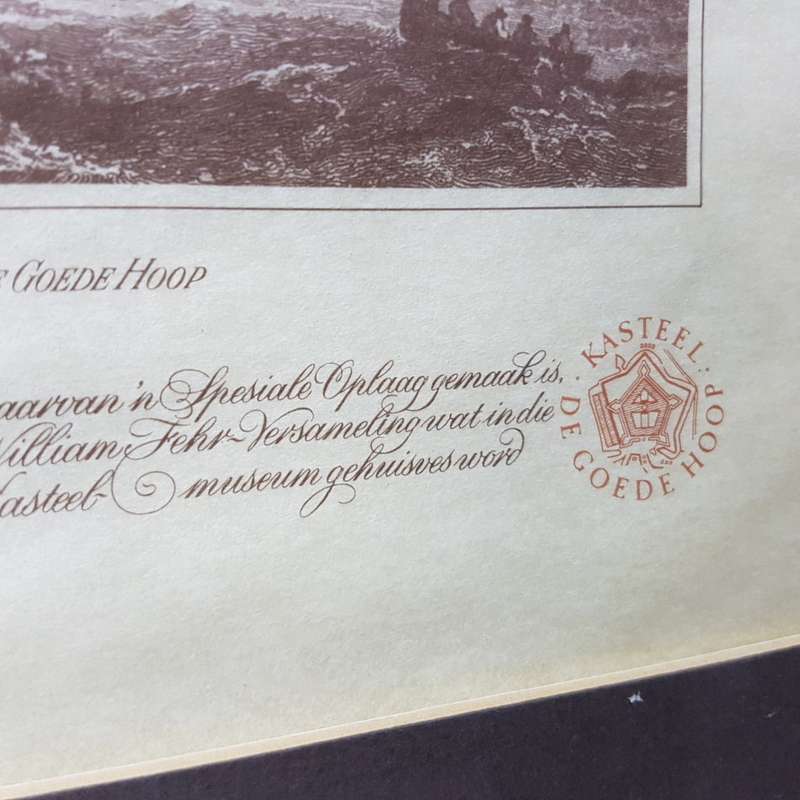 Three Ships Whisky Maritime Collection 183/300 Copperplate Print 1769-1831