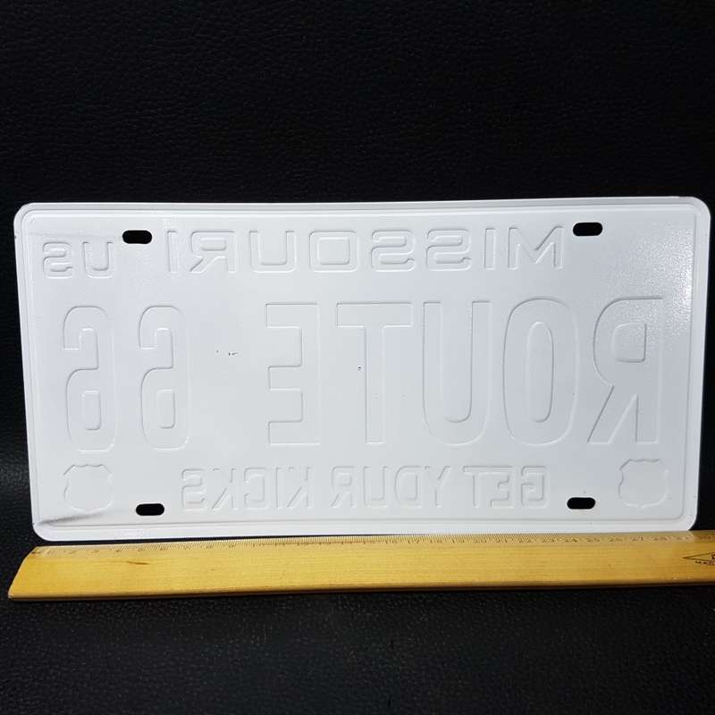 Reproduces Embossed Vintage Look Britain Number Plate!!!