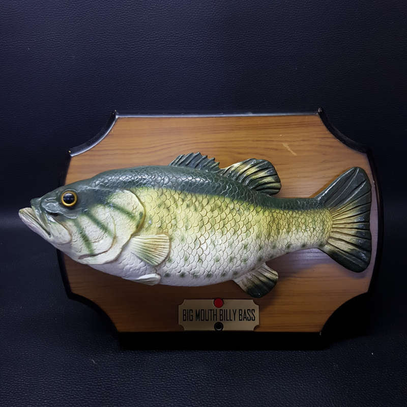 Original Vintage 1999 Singing Bass Wall Display!!!