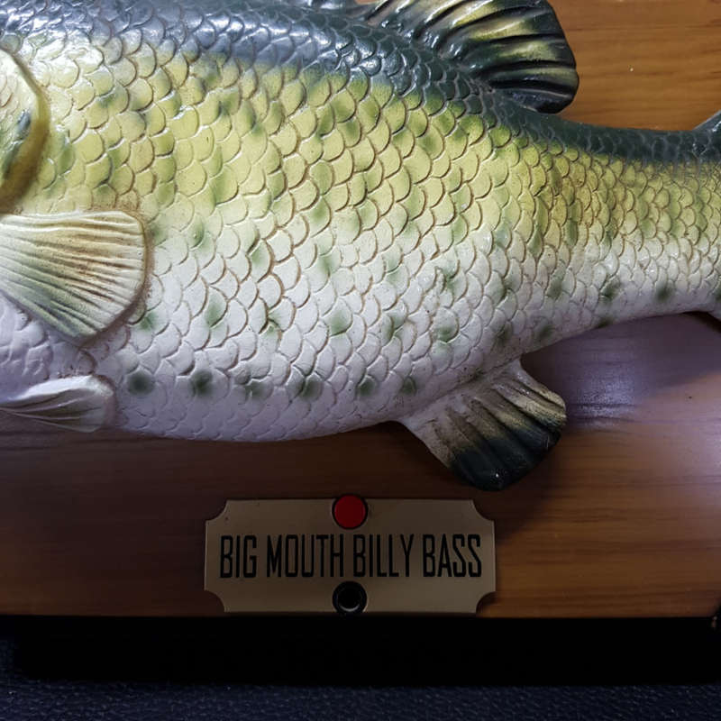 Original Vintage 1999 Singing Bass Wall Display!!!