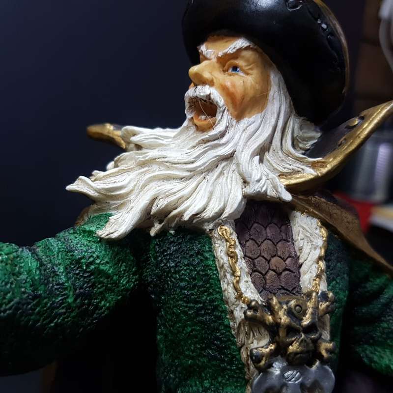 RARE!!! Large Vintage Veronese Hand Painted Resin Merlin The Wizard Statue!!!