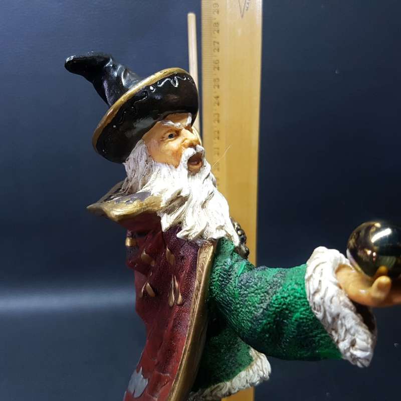 RARE!!! Large Vintage Veronese Hand Painted Resin Merlin The Wizard Statue!!!