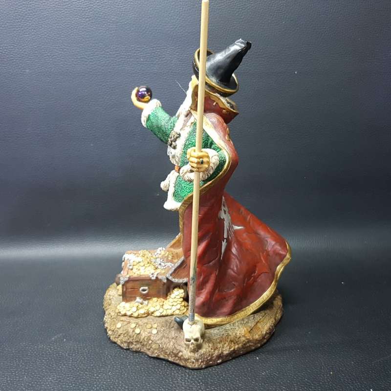 RARE!!! Large Vintage Veronese Hand Painted Resin Merlin The Wizard Statue!!!