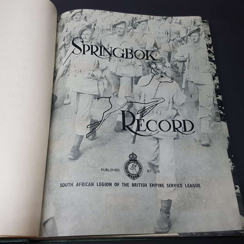 SUPER RARE!!! 1946 "Springbok Records" South African Legion of the British Empire Service League