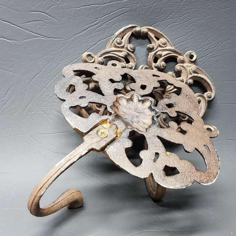 Two Cast Iron Wall Mount Clothing Hooks!!! (Bid for Both)