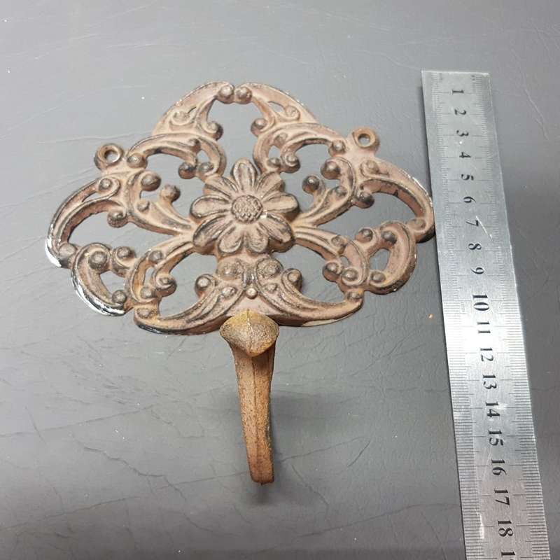 Two Cast Iron Wall Mount Clothing Hooks!!! (Bid for Both)