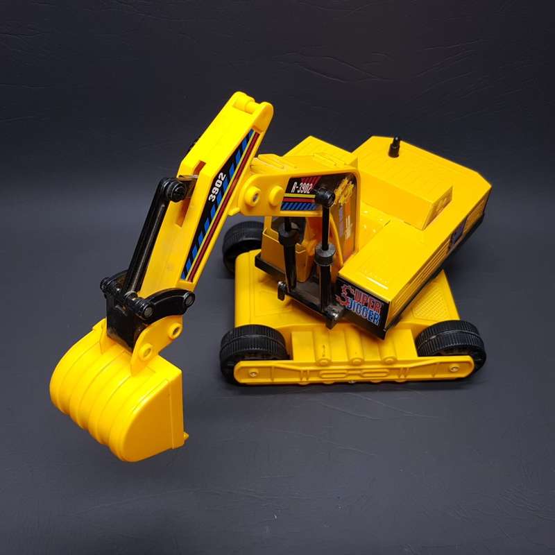 LARGE Pressed Metal and Hard Plastic Backhoe