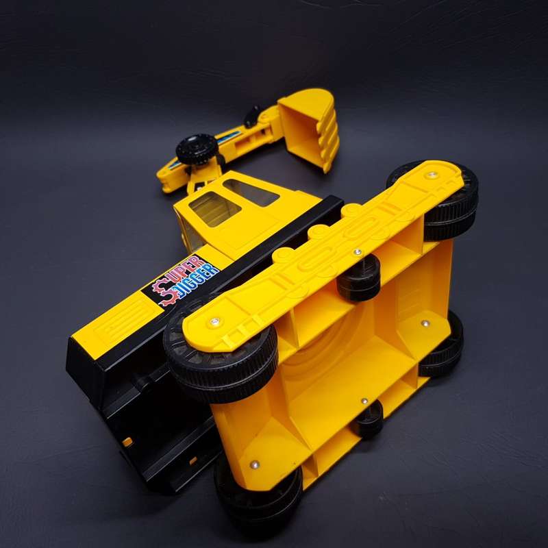 LARGE Pressed Metal and Hard Plastic Backhoe