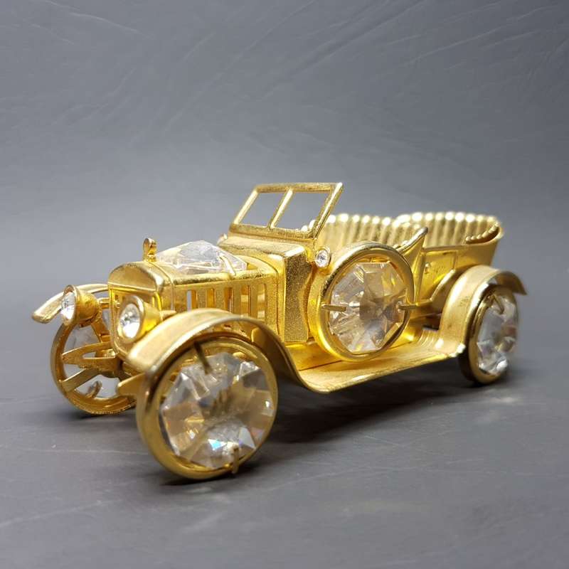 Gold Plated Vintage Car Paperweight