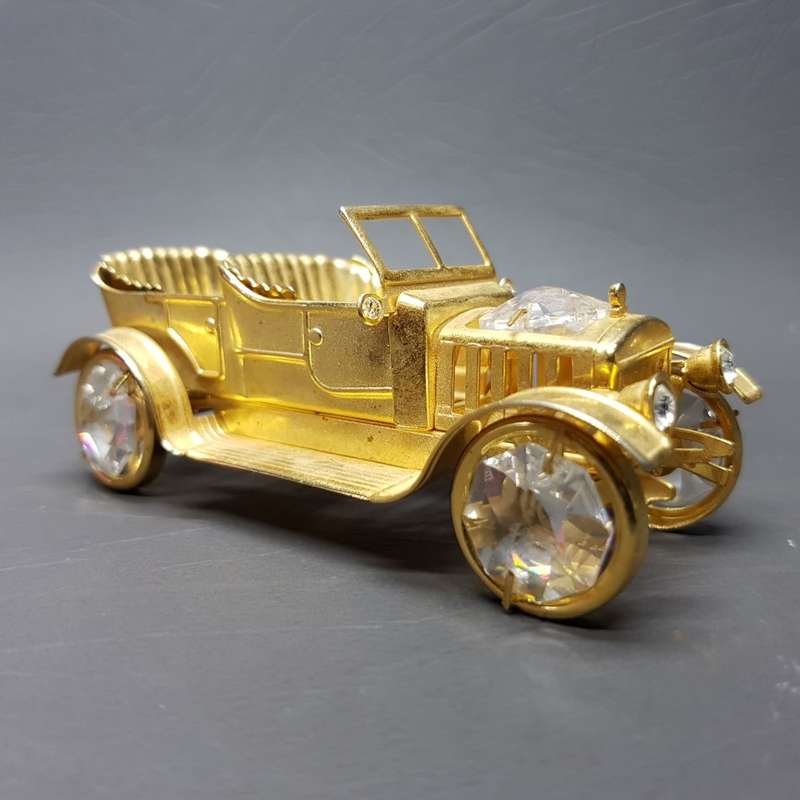 Gold Plated Vintage Car Paperweight