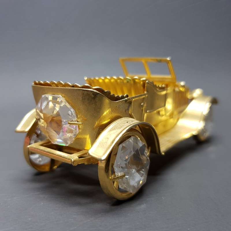 Gold Plated Vintage Car Paperweight