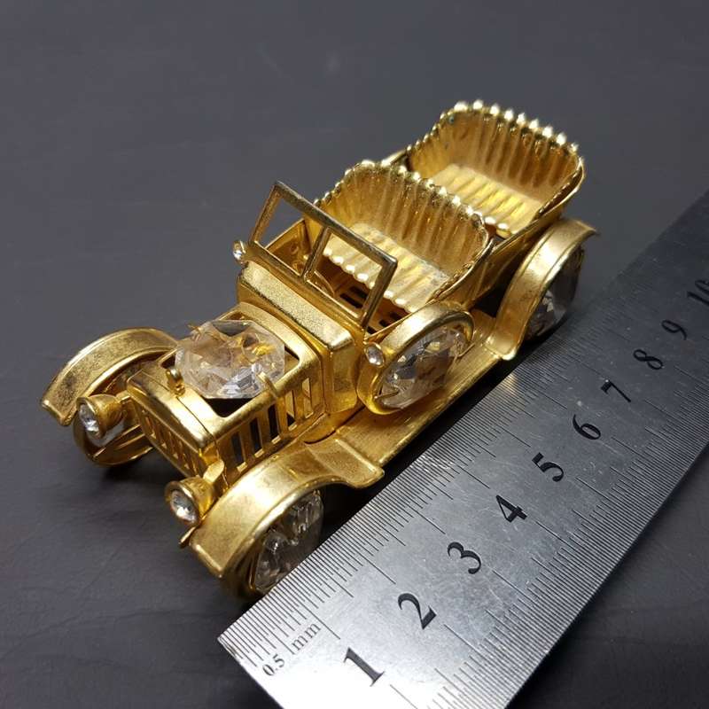 Gold Plated Vintage Car Paperweight