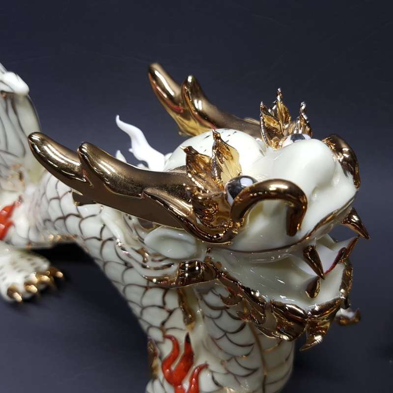 RARE!!! Highly Detailed Fine Glazed Porcelain Chinese Dragons (Bid for Collection)
