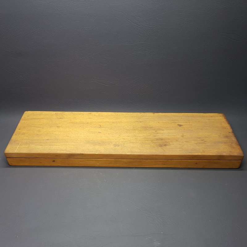 RARE!!!! LARGE Vintage Wood Boxed Stronghold Enterprise Stocks and Dies Box!!!