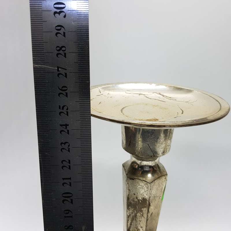 Two Large Silver-plate Candle Stands!!!