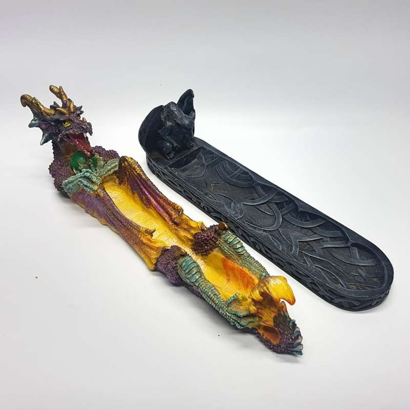 Two Large Highly Detailed Esoteric Incense Burning Stands!!!