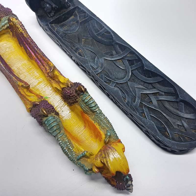 Two Large Highly Detailed Esoteric Incense Burning Stands!!!