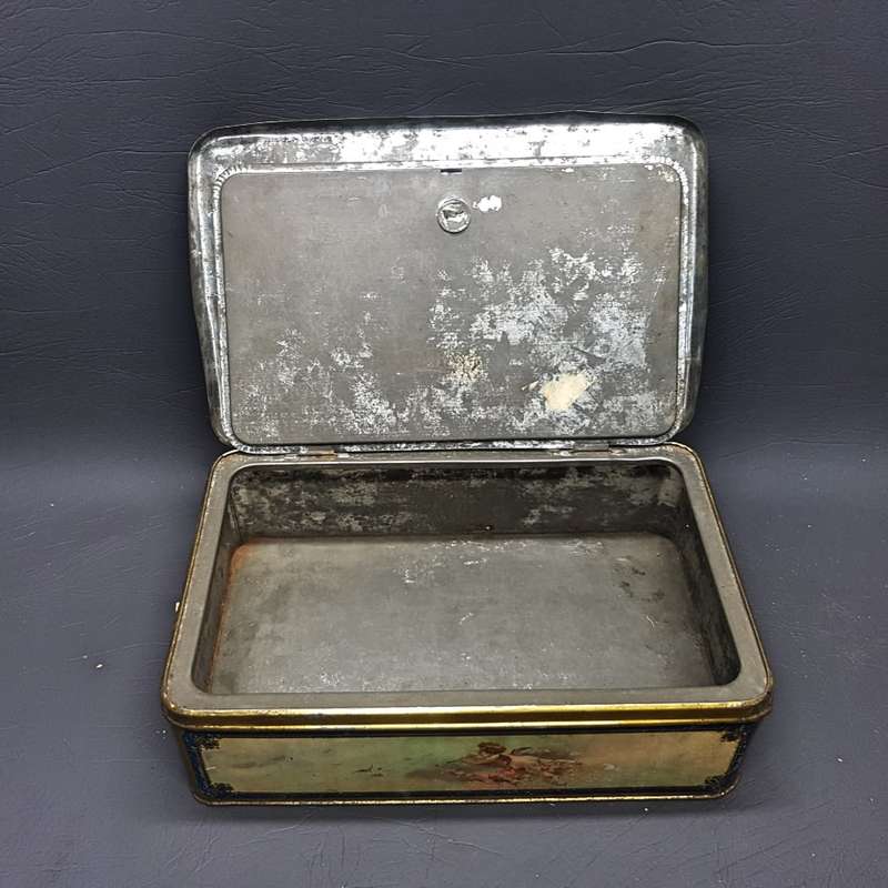 Antique Lithographed Mazawattee Tea Tin With Original Inside Flap!!!