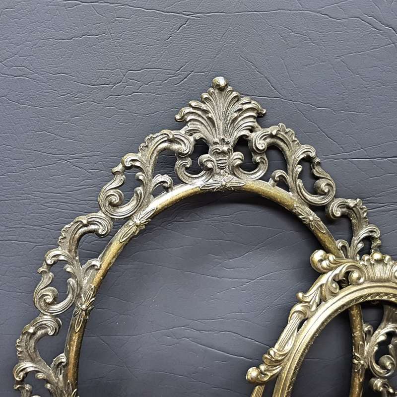 Vintage Italian Cast Brass Picture Frames (Bid for Both)