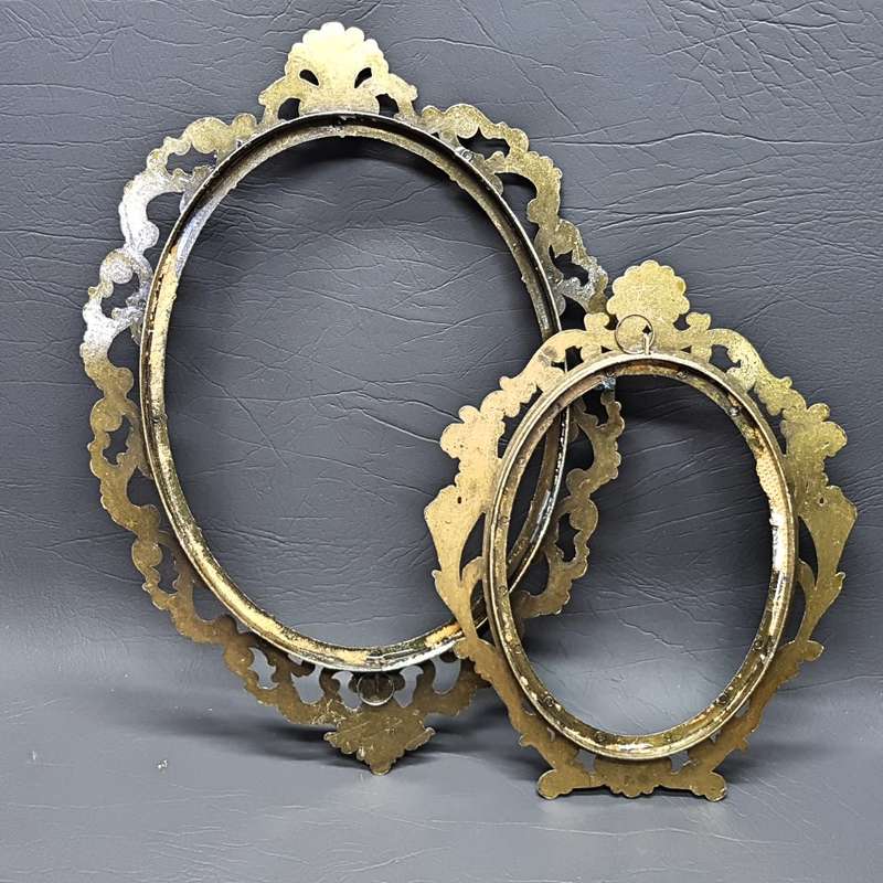 Vintage Italian Cast Brass Picture Frames (Bid for Both)