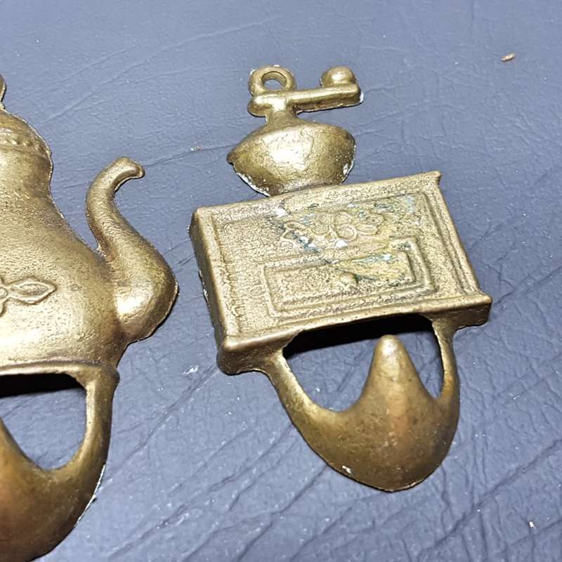 Vintage Cast Brass Kitchen Hanging Hooks!!!