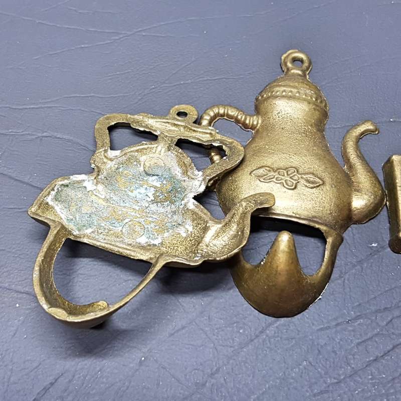 Vintage Cast Brass Kitchen Hanging Hooks!!!