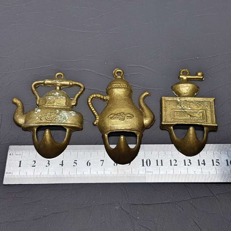 Vintage Cast Brass Kitchen Hanging Hooks!!!